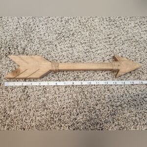 Rustic Tan Wooden Arrow Wall Decor